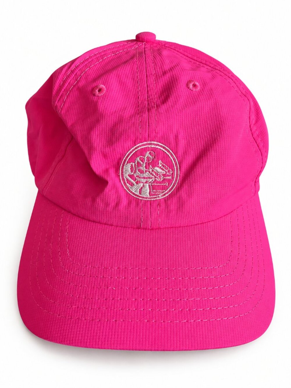 Imperial Hot Pink Golf Hat Small Fit Adjustable Awareness Ribbon Embroidered Log